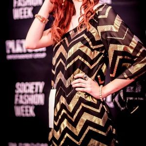 Black and Gold dress size small.